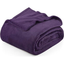 Purple Fleece Blanket Twin Size Lightweight