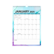 Calendario da parete 2025-2026, 18 mesi, carta multicolore