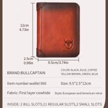 Purse,Wallet Credit Men Leather Wallet Buzhi Purse Mewmewcat