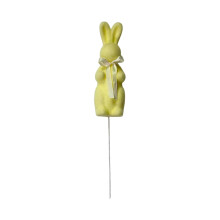 Decoración de Pascua para el hogar con lazo de conejo simulado - Adorno artesanal de espuma para jardín y decoración navideña de interiores