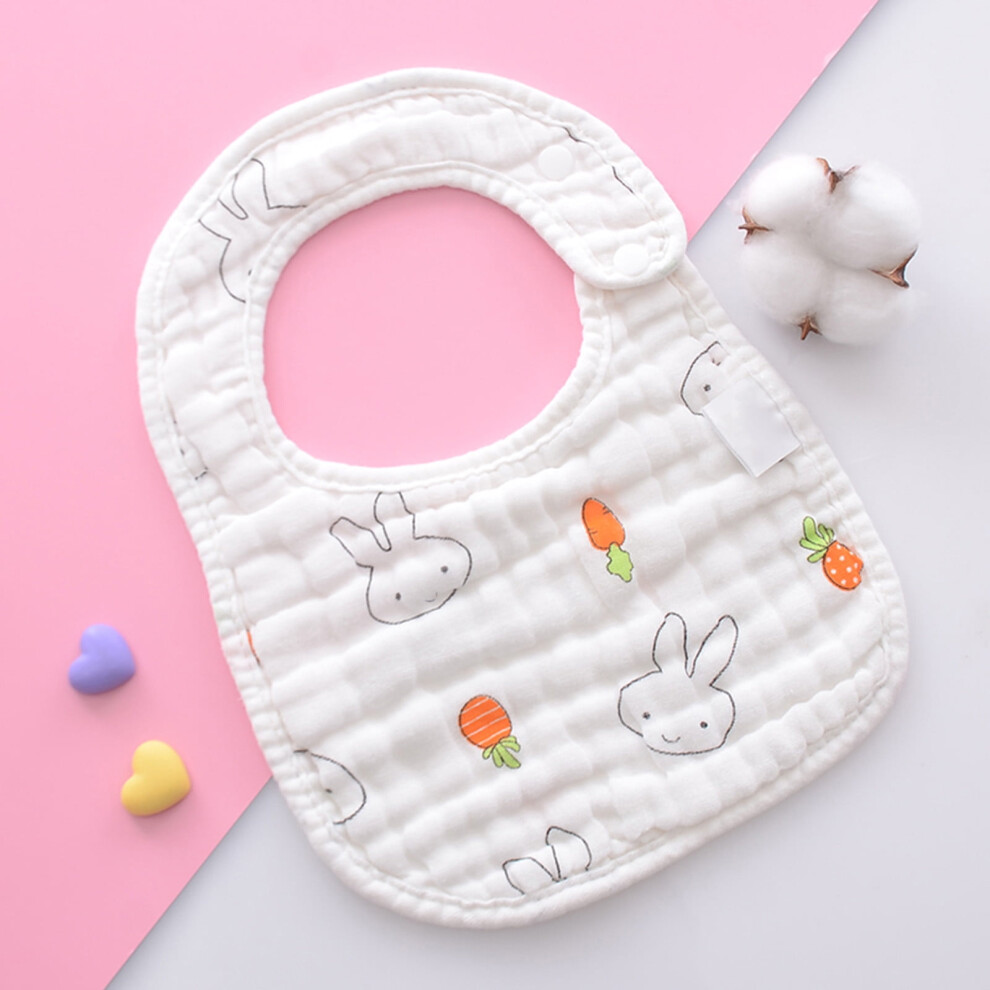 FAMTKT baby bibs cotton gauze drool bibs 5-pack