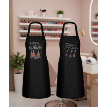 2 Pcs Nail Salon Gift Nail Tech Apron with Pocket Cosmetology Bib for Manicurist Technician Artist Cafes Kitchen