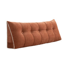 Almofada triangular de veludo para cabeceira, tamanho Twin XL