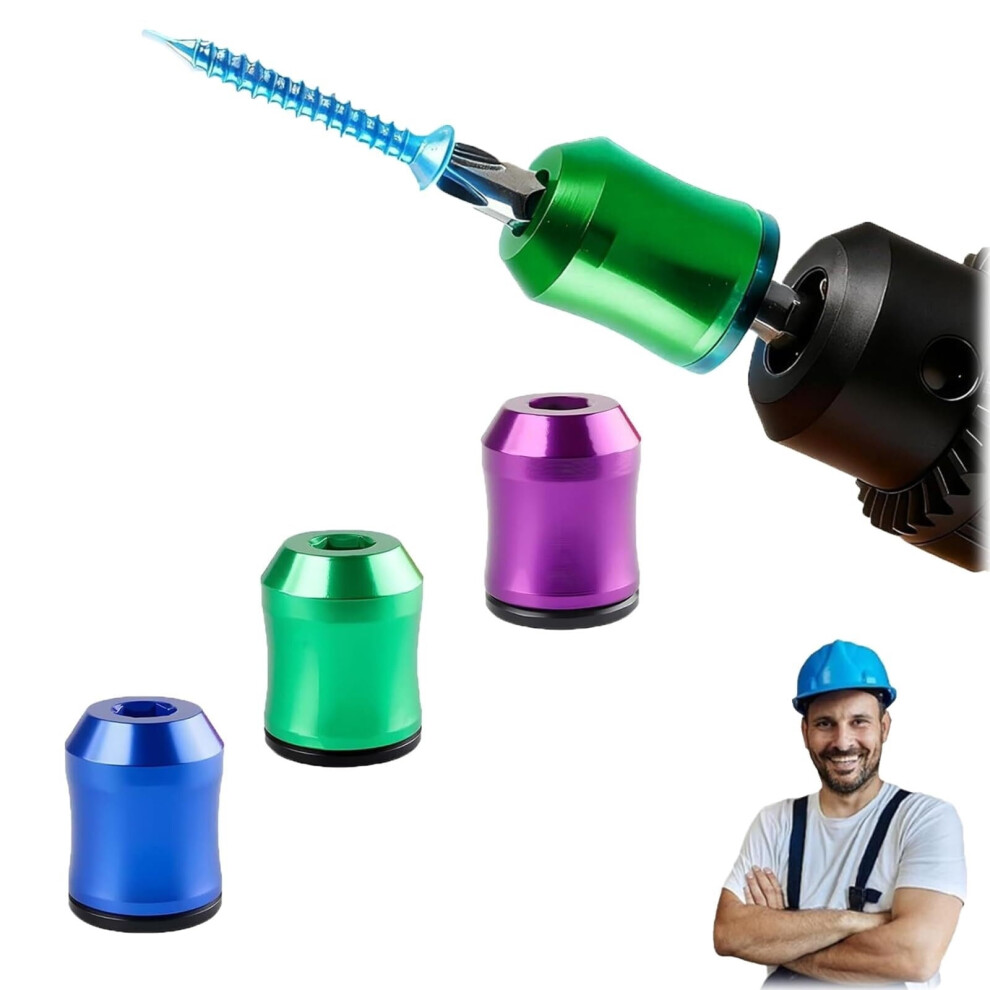Strong Magnetic Screw Ring Holder For Drill, 1/4" (6.35Mm), Removable Bit Holder For Hex & Power Bits 9159805706424