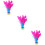 6Pièces Jeu Jianzi Shuttlecock Durable Pour Extérieur Rosé 10