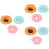 9Pièces Couvercles Silicone Inoxydable Résistants Chaleur Assortis 7
