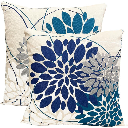 Svarta prickiga linneörngott 45x45 cm 2-pack