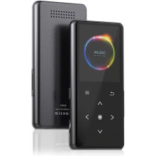 128GB MP3 Player w/ Bluetooth 5.2, Built-in Speaker, FM Radio, Recorder, E-Book, Earphones Included