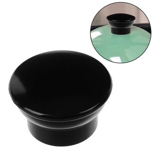 2pcs Black Metal Teapot Lid Knobs