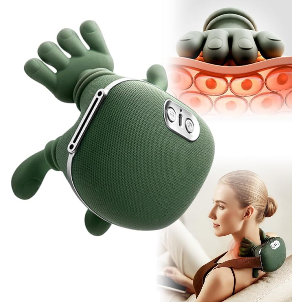 Shiatsu Shoulder & Neck Massager with 3-Speed Deep Tissue Relief â Compatible with All Adults
