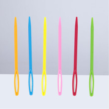 Plastic Sewing Needles Large Eyes Design For Kids 40Pcs 2.8X0.2X0.1In