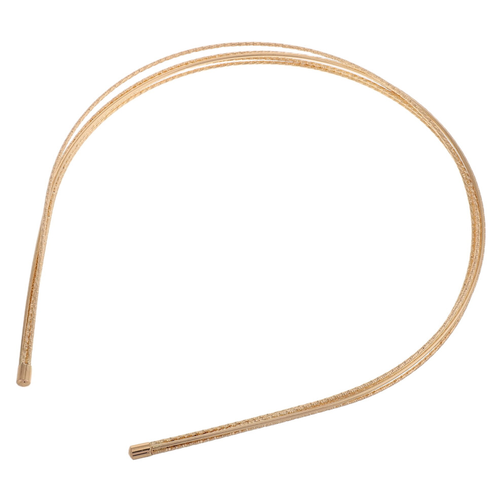 Golden Thin Metal Headband for Women 1 Piece