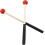 8 Inch Wood Percussion Mallets with Rubber Head 1