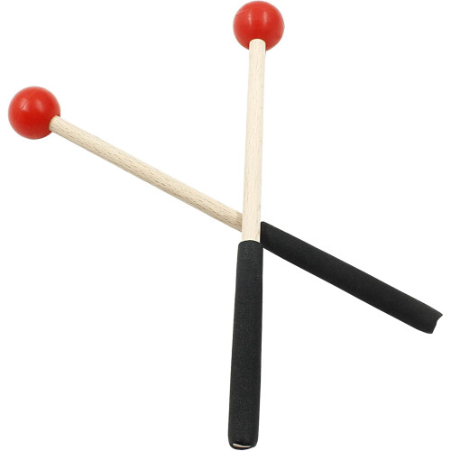 8 Inch Wood Percussion Mallets with Rubber Head