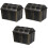 3Pièces Coffres Pirates Plastique Noir Accessoires 5