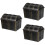 3Pièces Coffres Pirates Plastique Noir Accessoires 8