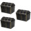 3Pièces Coffres Pirates Plastique Noir Accessoires 9