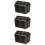 3Pièces Coffres Pirates Plastique Noir Accessoires 10