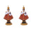 2Pièces Figurines Enfant Résine Colorées Décoration Table 2