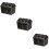 3Pièces Coffres Pirates Plastique Noir Accessoires 11