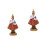 2Pièces Figurines Enfant Résine Colorées Décoration Table 4