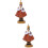 2Pièces Figurines Enfant Résine Colorées Décoration Table 7