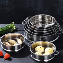 Stainless Steel Steamer Basket for Home Cooking - Perfect for Steaming Buns, Seafood, and Vegetables