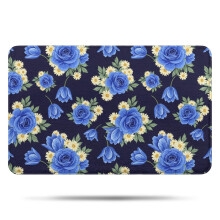 Pioneer Flower Floral Bathroom Rug Non-Slip 17x27 Inch