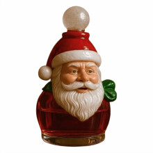 Decanter per vino di Babbo Natale in vetro, ideale per Natale