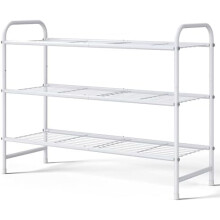 Metalowy, 3-poziomowy stojak na buty