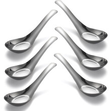 Juego de 6 cucharas soperas de acero inoxidable