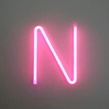 Neon Sign, Letter Neon Signs Neon Alphabet Light Light Up LED Letters Lights Light Up Marquee Letters Lights Battery USB Pink
