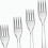 Hard Plastic Full-Size Forks for Outdoor Use – Clear, 1