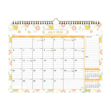 Calendario da tavolo di 18 mesi, luglio 2025-dicembre 2026, giallo