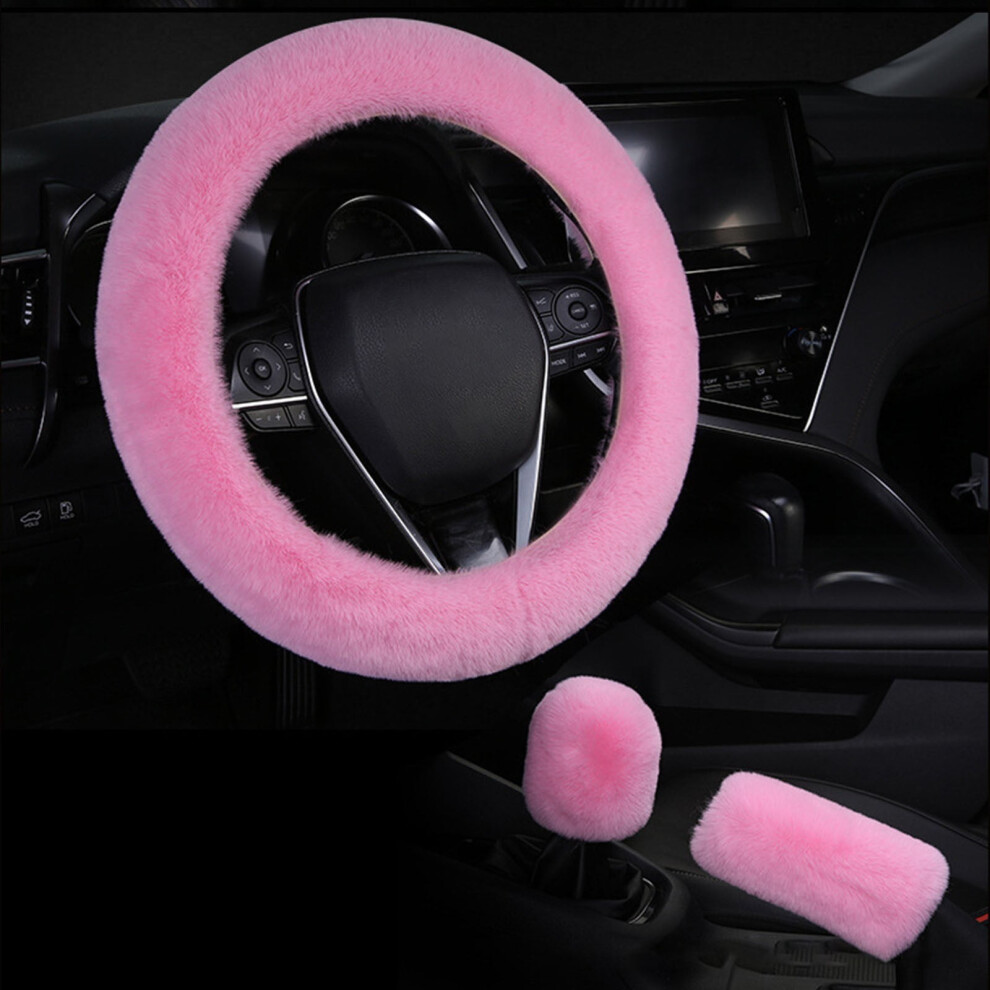 Soft Winter Steering Wheel Cover Â Comfortable, Warm, Multi-Color Car Interior Accessory, Compatible With Most Cars 9028731283173