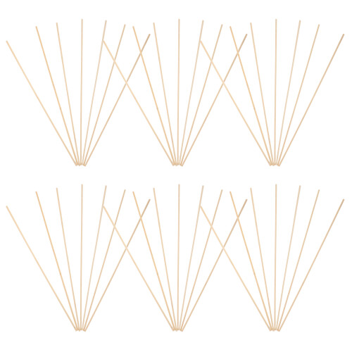 200Pièces Bâtonnets En Bambou Beige Pour DIY Décorations 2