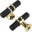 Cabinet Handles and Knobs Black Gold 12-Pack 1