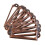 50x Drawer Cabinet Tag Pull Handle File Name Card Holder Copper 1