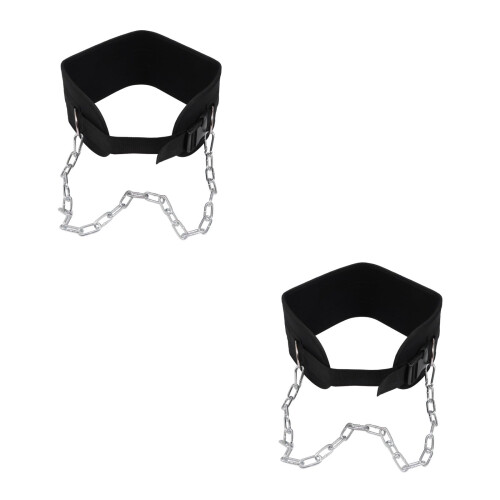 2Pièces Ceinture De Poids Pour Exercices Renforcée En Noir 2