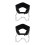 2Pièces Ceinture De Poids Pour Exercices Renforcée En Noir 7