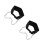 2Pièces Ceinture De Poids Pour Exercices Renforcée En Noir 8