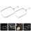 FRCOLOR 4pcs Frying Egg Cooking Ring Stainless Steel Rectangular Molding for Breakfast 1
