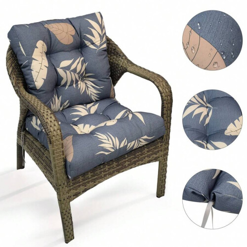 Outdoor chair cushion waterproof polyester deep seat pad