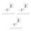 24Pièces Fixations Adhésives Perçage Durable Transparent 4