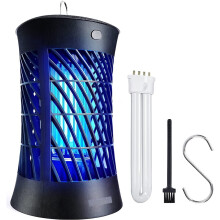 Xihaiying Outdoor & Indoor 1500 sq ft Electric Insect Killer with Hook & Brush, Black