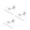 24Pièces Fixations Adhésives Perçage Durable Transparent 7