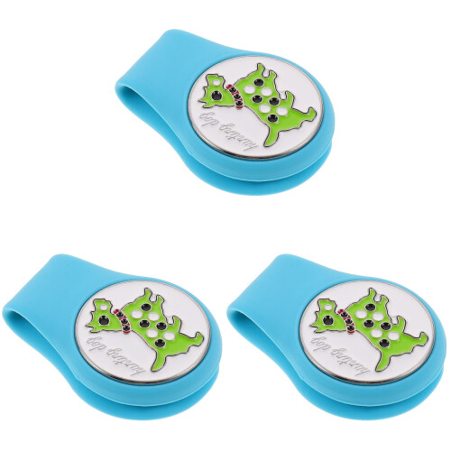 3Pièces Clip Chapeau De Golf Silicone Portable 2