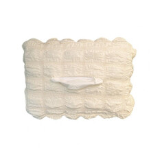2pcs Soft Plush Car Tissue Holder, White Car Tissue Box Holder, Soft Fabric Car Tissue Holder, Car Tissue Holder