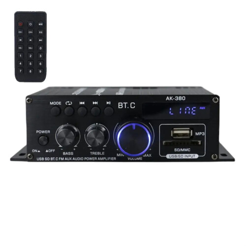 AK380 Ενισχυτής Ισχύος Hi-Fi 2 Καναλιών 40W+40W