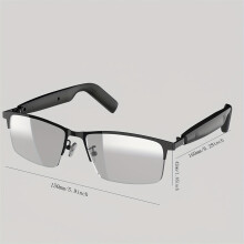 Wireless 5.4 Smart Glasses w/ Anti-Blue Light, HiFi Sound, Call/Music, Sports Headphones, Long Battery, Type-C Charging